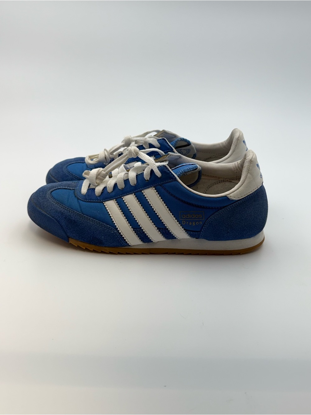 adidas Dragon women’s Low Top Lace-Up Athletic Sneakers Blue/White D44733